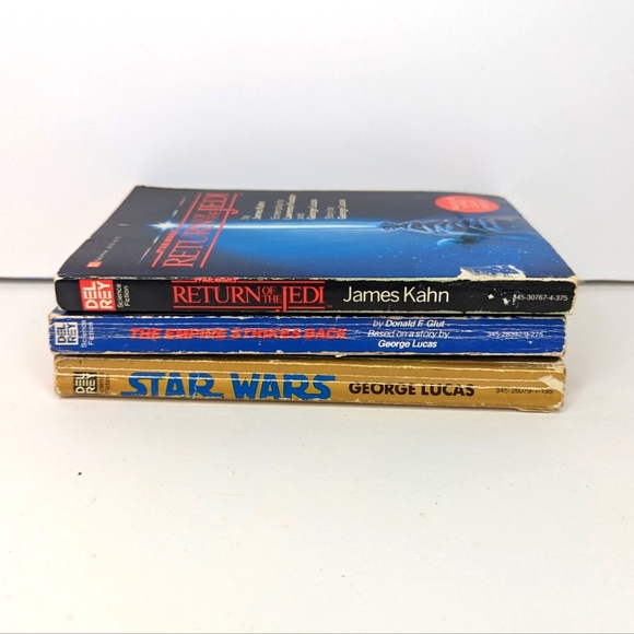 Vintage ~THE STAR WARS SAGA~ Trilogy Del-Rey Sci-Fi Paperback Books - Picture 12 of 12